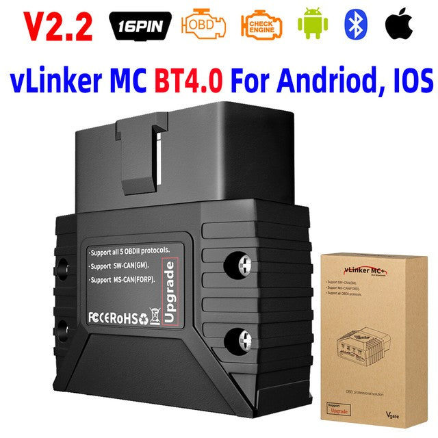 Escáner Automotriz OBD2 Vgate Bluetooth para Celular