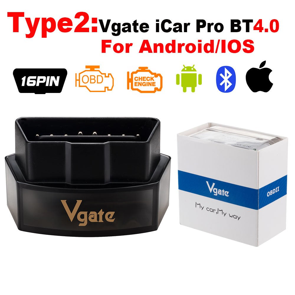 Escáner Automotriz OBD2 Vgate Bluetooth para Celular